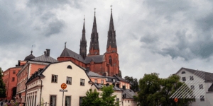 Bild på Uppsala domkyrka